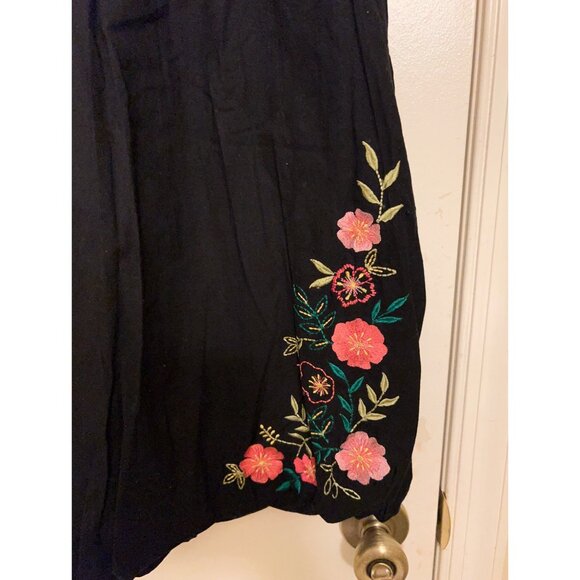 Flowers Floral/Womens/NWT Skirt/Puff Skirt/Stretch Black XL - Picture 8 of 15